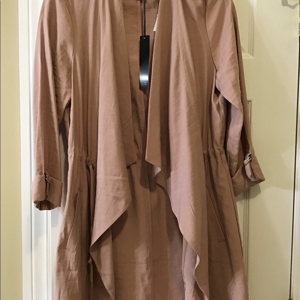 Blush Jacket With Pockets, New With Tags, Nicole Miller New York, Size M, 32L
